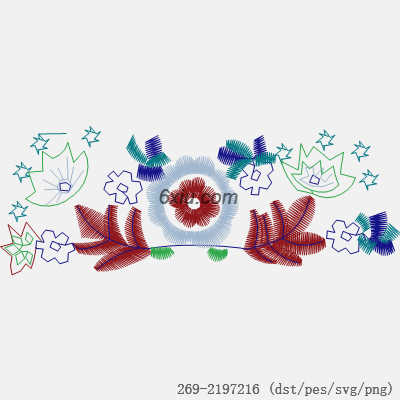 svg矢量绣花图下载