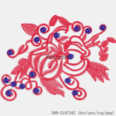 svg矢量绣花图下载