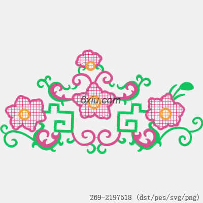 svg矢量绣花图下载