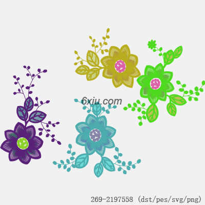 svg矢量绣花图下载