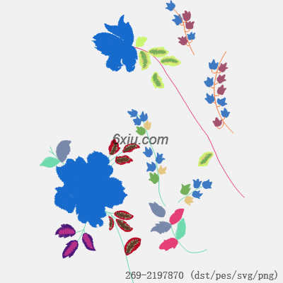 svg矢量绣花图下载