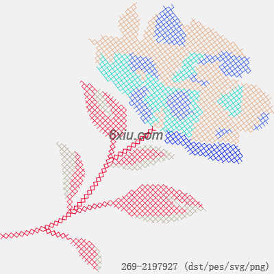 svg矢量绣花图下载