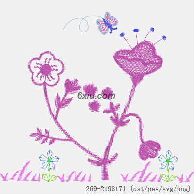 svg矢量绣花图下载