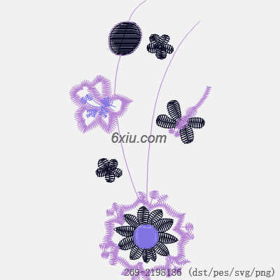 svg矢量绣花图下载