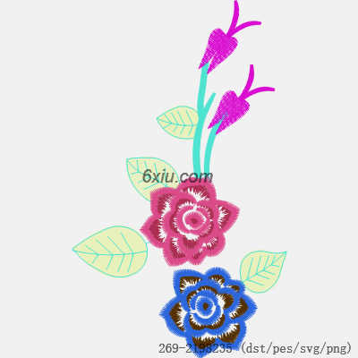 svg矢量绣花图下载