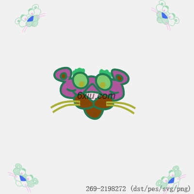 svg矢量绣花图下载