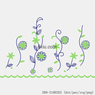 svg矢量绣花图下载