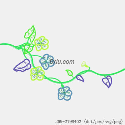 svg矢量绣花图下载