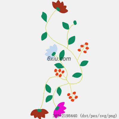 svg矢量绣花图下载
