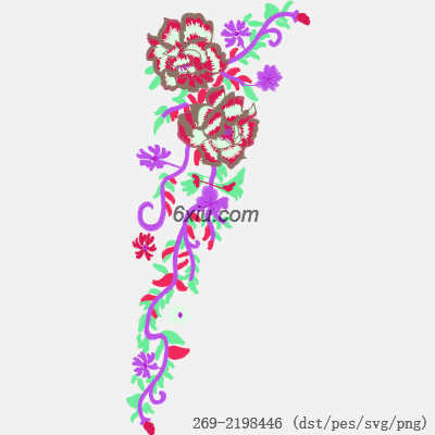 svg矢量绣花图下载