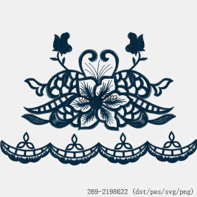 svg矢量绣花图下载