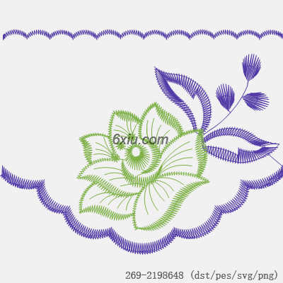 svg矢量绣花图下载