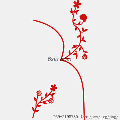 svg矢量绣花图下载