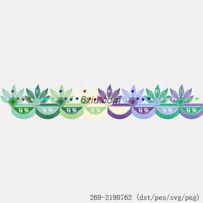 svg矢量绣花图下载