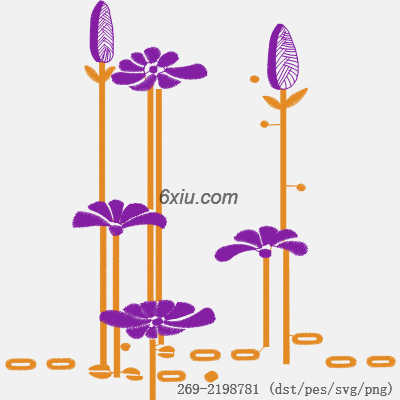 svg矢量绣花图下载