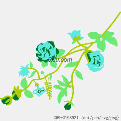 svg矢量绣花图下载