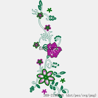 svg矢量绣花图下载