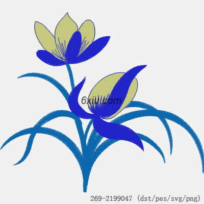 svg矢量绣花图下载