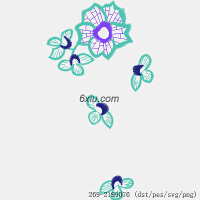 svg矢量绣花图下载