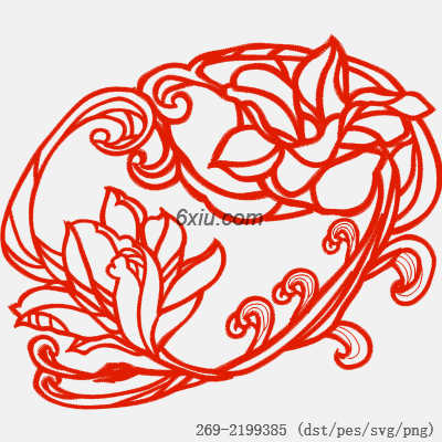 svg矢量绣花图下载