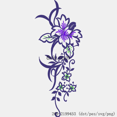 svg矢量绣花图下载