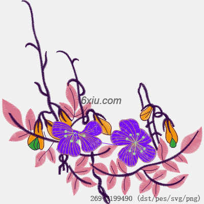 svg矢量绣花图下载