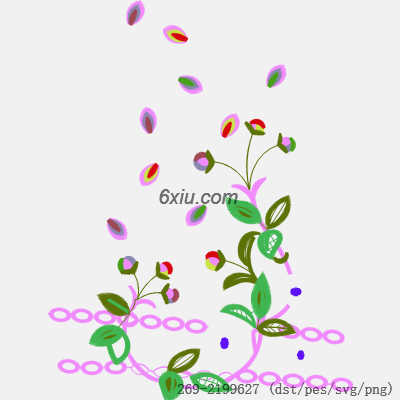 svg矢量绣花图下载
