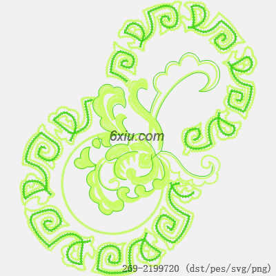 svg矢量绣花图下载