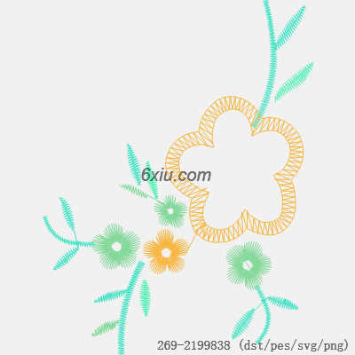 svg矢量绣花图下载