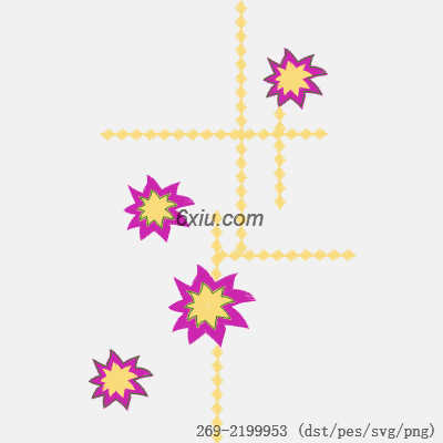 svg矢量绣花图下载