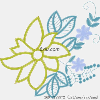 svg矢量绣花图下载