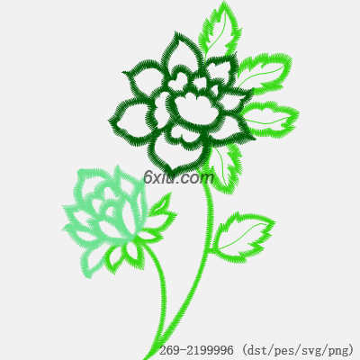 svg矢量绣花图下载