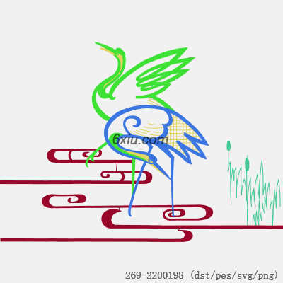 svg矢量绣花图下载