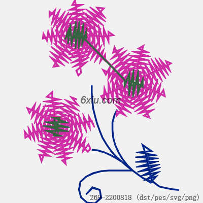 svg矢量绣花图下载