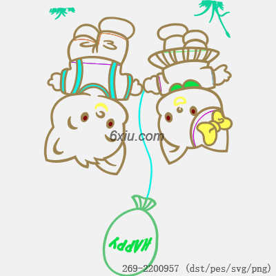 svg矢量绣花图下载