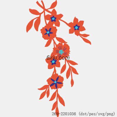 svg矢量绣花图下载