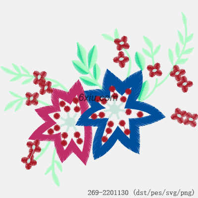svg矢量绣花图下载