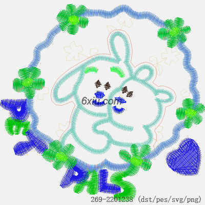 svg矢量绣花图下载