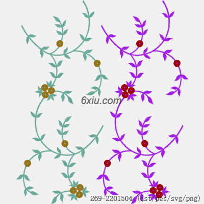 svg矢量绣花图下载