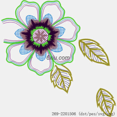 svg矢量绣花图下载
