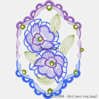 svg矢量绣花图下载