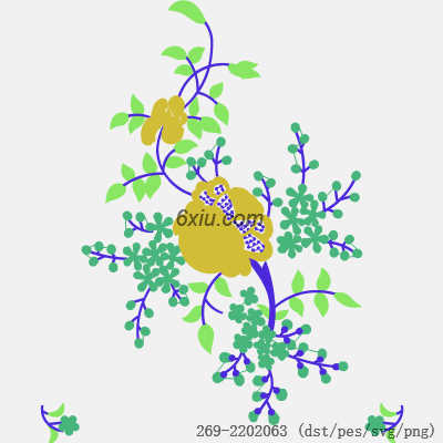 svg矢量绣花图下载