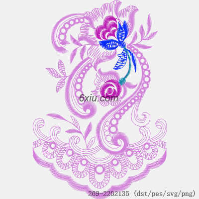 svg矢量绣花图下载