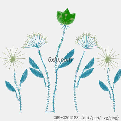 svg矢量绣花图下载