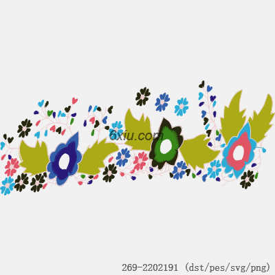 svg矢量绣花图下载