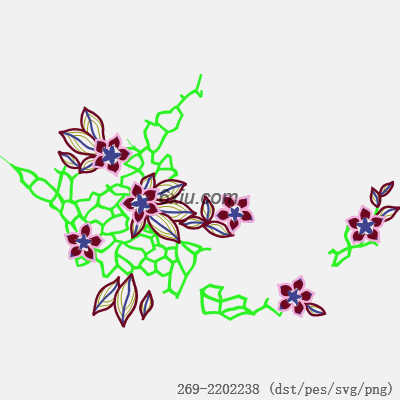 svg矢量绣花图下载