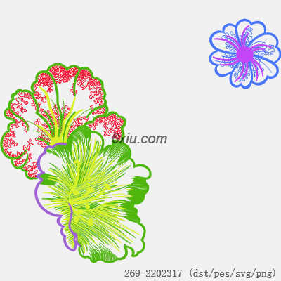svg矢量绣花图下载