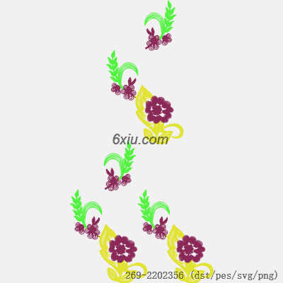 svg矢量绣花图下载