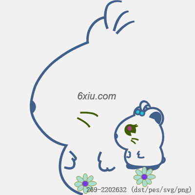 svg矢量绣花图下载