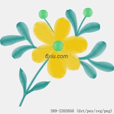 svg矢量绣花图下载